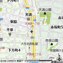 愛知県名古屋市千種区天満通周辺の地図