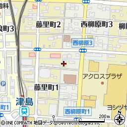 野田塾津島本部周辺の地図