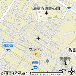 滋賀県東近江市佐野町616-9周辺の地図