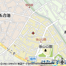 愛知県長久手市桜作周辺の地図