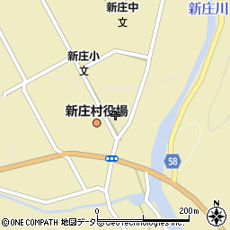 岡山県真庭郡新庄村2062周辺の地図