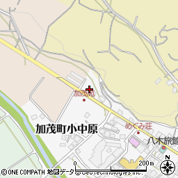 岡山県津山市加茂町小中原95周辺の地図