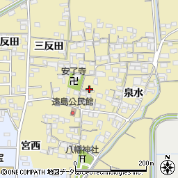 愛知県あま市七宝町遠島八幡島周辺の地図