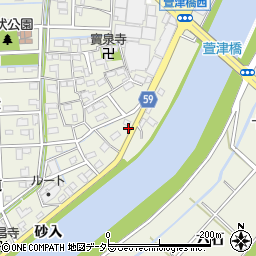 愛知県あま市下萱津蓮池2周辺の地図