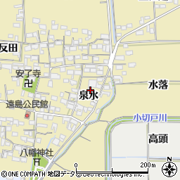 愛知県あま市七宝町遠島泉水周辺の地図