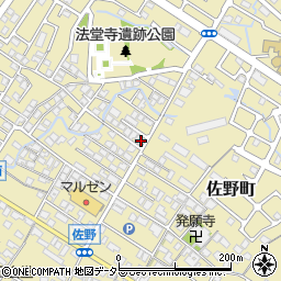 滋賀県東近江市佐野町618-8周辺の地図