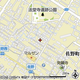 滋賀県東近江市佐野町618周辺の地図