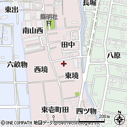 愛知県あま市小橋方東境周辺の地図