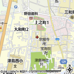 愛知県津島市中之町72-38周辺の地図