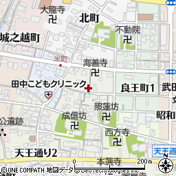 愛知県津島市米之座町周辺の地図