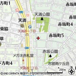 愛知県名古屋市千種区赤坂町5丁目73-3周辺の地図