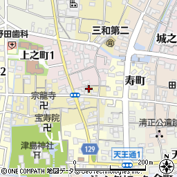 愛知県津島市中之町31周辺の地図