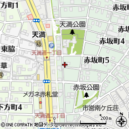 愛知県名古屋市千種区赤坂町5丁目73周辺の地図