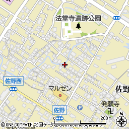滋賀県東近江市佐野町617-1周辺の地図