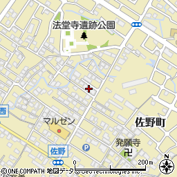 滋賀県東近江市佐野町618-7周辺の地図