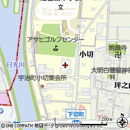 愛知県津島市宇治町小切周辺の地図