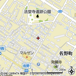 滋賀県東近江市佐野町618-6周辺の地図