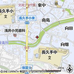 愛知県長久手市岩作南島38周辺の地図