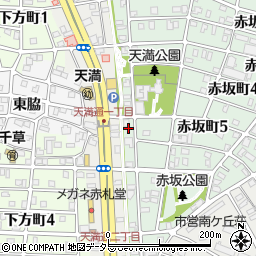 ラポール赤坂周辺の地図