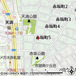 愛知県名古屋市千種区赤坂町5丁目38周辺の地図