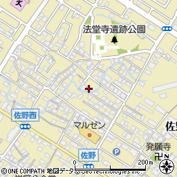 滋賀県東近江市佐野町557周辺の地図