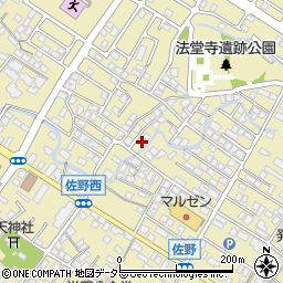 滋賀県東近江市佐野町591周辺の地図