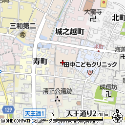 愛知県津島市高屋敷町周辺の地図