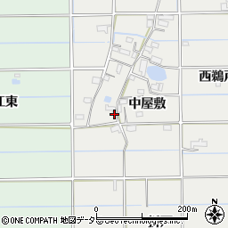愛知県愛西市戸倉町中屋敷131周辺の地図