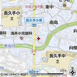 愛知県長久手市岩作南島40周辺の地図