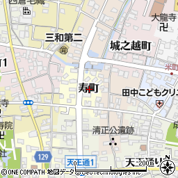 愛知県津島市寿町周辺の地図