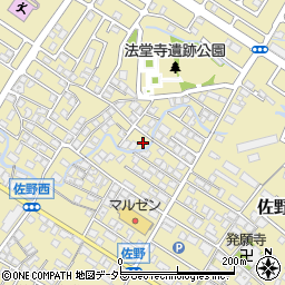 滋賀県東近江市佐野町555-3周辺の地図