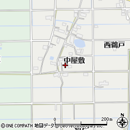 愛知県愛西市戸倉町中屋敷137周辺の地図