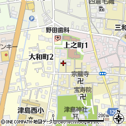 愛知県津島市中之町72-55周辺の地図