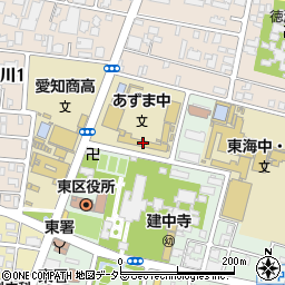 名古屋市立あずま中学校周辺の地図