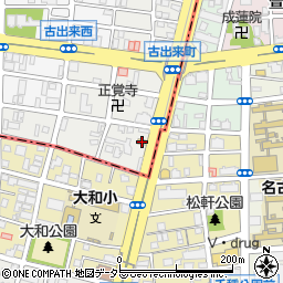 すき家名古屋古出来店周辺の地図