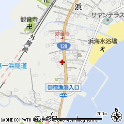 千葉県夷隅郡御宿町浜357-1周辺の地図