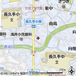 愛知県長久手市岩作南島41周辺の地図