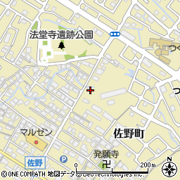 滋賀県東近江市佐野町624-1周辺の地図