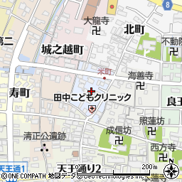 愛知県津島市米町周辺の地図