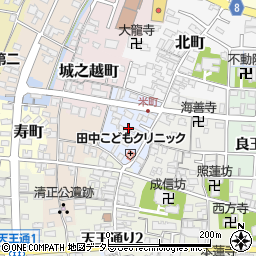 愛知県津島市米町周辺の地図