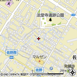 滋賀県東近江市佐野町558-14周辺の地図