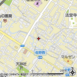 滋賀県東近江市佐野町584周辺の地図