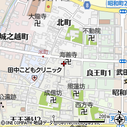 愛知県津島市米之座町1丁目周辺の地図