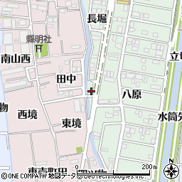 愛知県あま市篠田榊周辺の地図