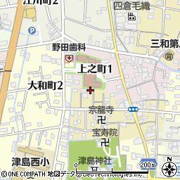 愛知県津島市中之町72-36周辺の地図