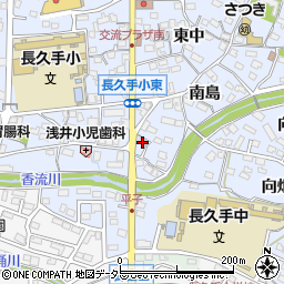 愛知県長久手市岩作南島42周辺の地図