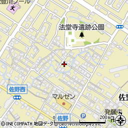 滋賀県東近江市佐野町558-15周辺の地図