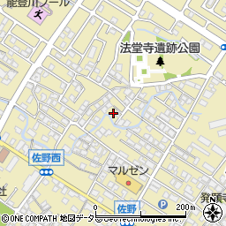 滋賀県東近江市佐野町558-10周辺の地図