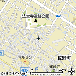 滋賀県東近江市佐野町621-5周辺の地図