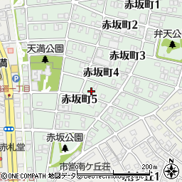 愛知県名古屋市千種区赤坂町5丁目13周辺の地図